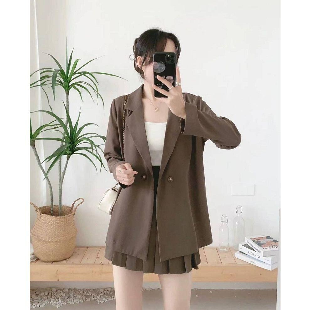 西裝外套+百褶裙套裝【81691】-細節圖4