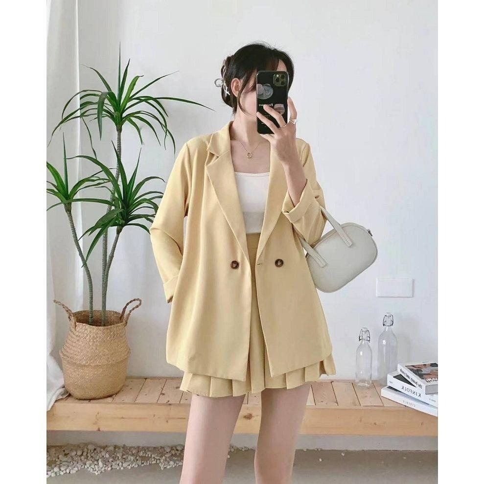 西裝外套+百褶裙套裝【81691】-細節圖8