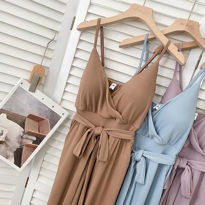 細肩帶扭結罩杯連身褲【8009】-細節圖4