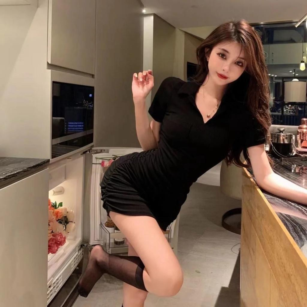 立領包臀短洋【2201】-細節圖6