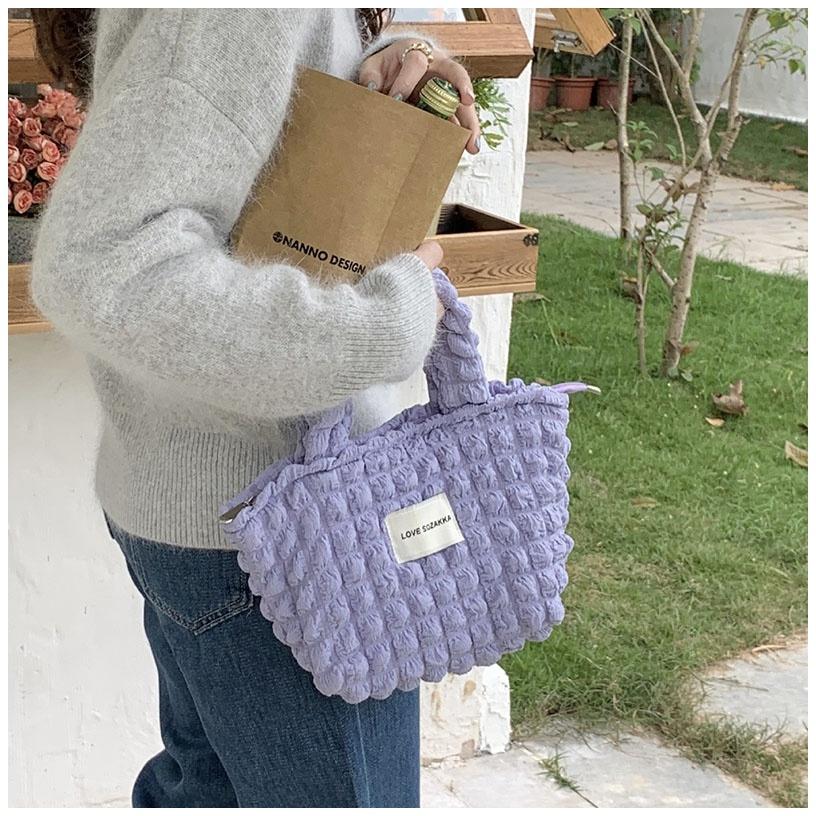 韓版標籤雲朵手提小包【E01】-細節圖3