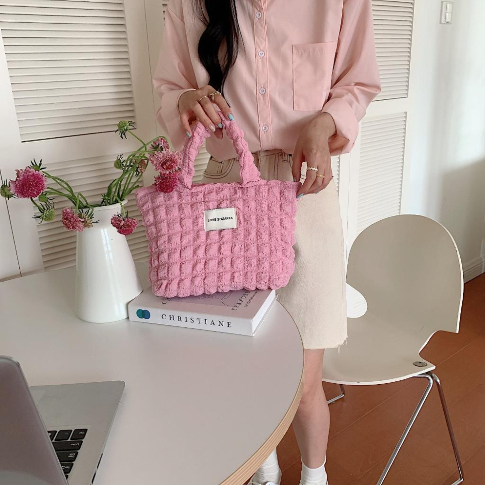 韓版標籤雲朵手提小包【E01】-細節圖5