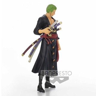 BANPRESTO 日版金證公仔 海賊王 DXF THE GRANDLINE MEN 和之國 vol.13 電鍍色索隆-細節圖3