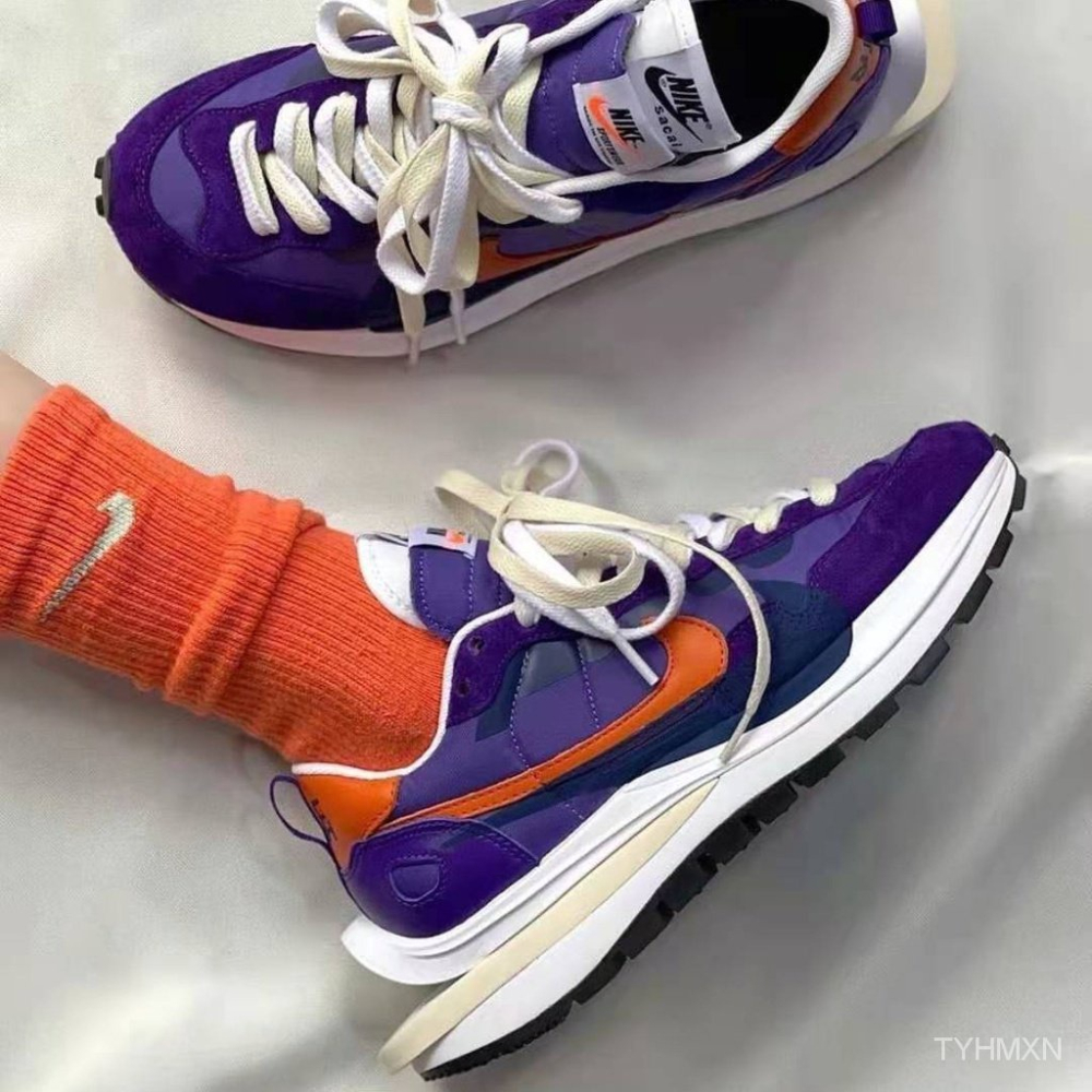 韓國代購 Sacai X Nike VaporWaffle 黑白 白紅 黃綠CV1363-001-100-700-細節圖6