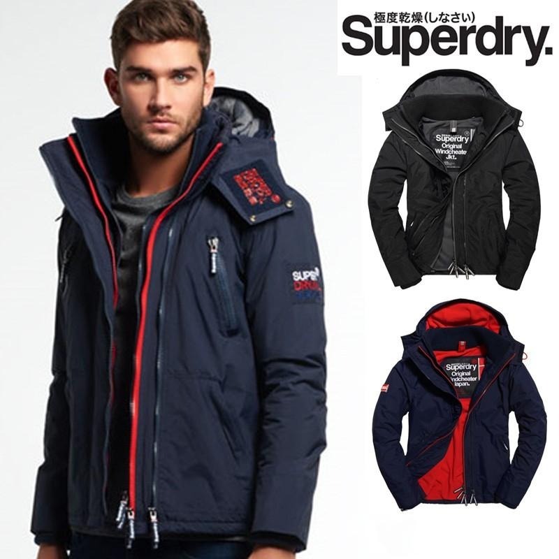 Superdry 極度乾燥外套男款女款三層拉鍊防風防潑水防寒連帽外套男女款保暖夾克登山服衝鋒衣風衣- nike adidas 休閒運動鞋韓國專櫃代購-