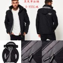 Superdry 極度乾燥外套男款 女款 三層拉鍊 防風 防潑水 防寒連帽外套男女款保暖夾克登山服衝鋒衣 風衣-規格圖9