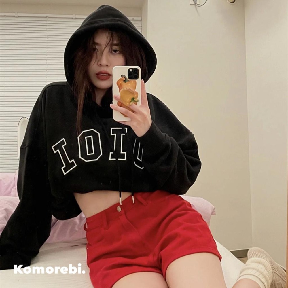 💜在臺現貨💜5252 by OiOi 帽T 有刷毛 字母印花 ROSE同款 大學T 帽踢 連帽衛衣-細節圖4