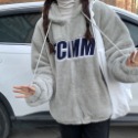 💜韓國代購💜 FCMM 絨毛外套 大LOGO 羊羔毛 連帽熊熊外套 加厚夾克 棉衣 棉服 男女同款-規格圖9