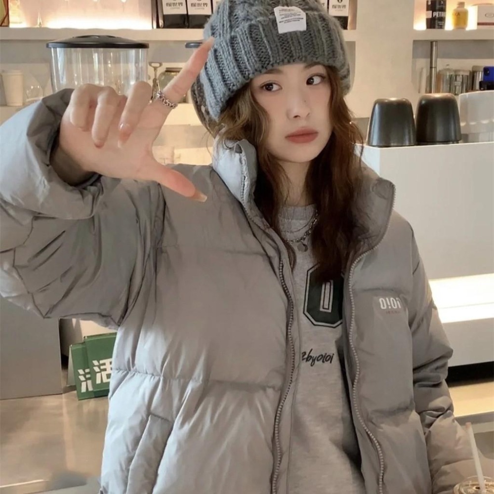 💜韓國代購💜 5252 by OiOi 羽絨外套 Rose同款 白鴨絨羽絨服 立領保暖外套 秋冬新款-細節圖3