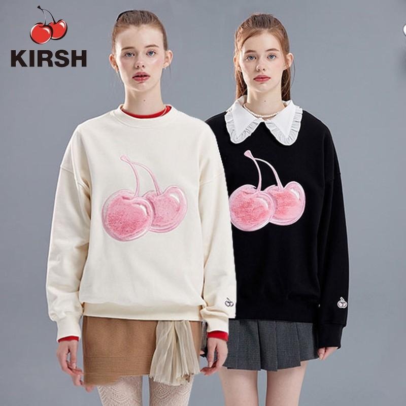 💜韓國代購💜 KIRSH 櫻桃 大學T 可愛少女 馬卡龍 IVE張員瑛同款 22FW 迪士尼聯名款-細節圖2