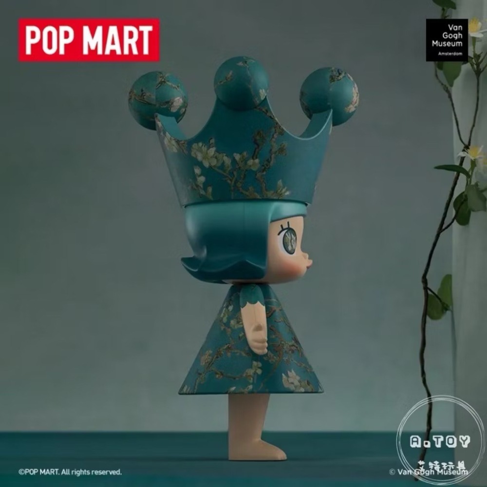 {現貨} POPMART泡泡瑪特 MEGA珍藏系列 ROYAL MOLLY 400% 梵高博物館‧杏花 手辦-細節圖4