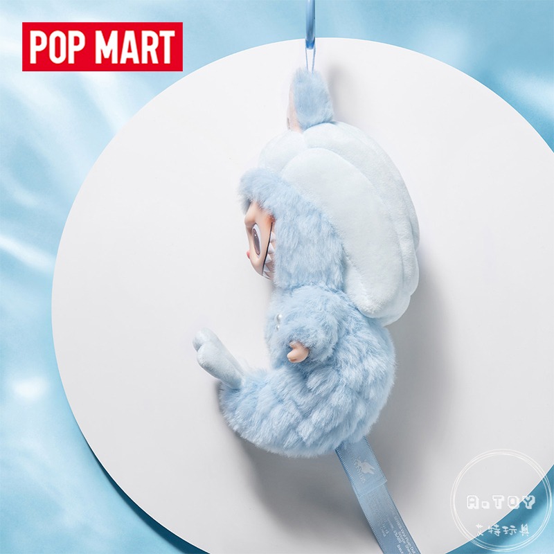 {現貨} POPMART泡泡瑪特 新加坡限定 LABUBU 魚尾獅 搪膠毛絨掛件-細節圖3