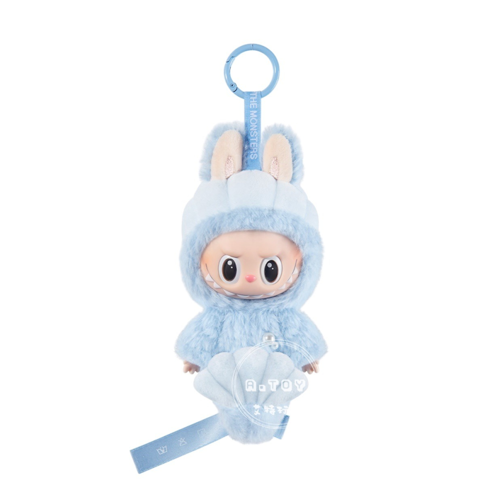 {現貨} POPMART泡泡瑪特 新加坡限定 LABUBU 魚尾獅 搪膠毛絨掛件-細節圖4