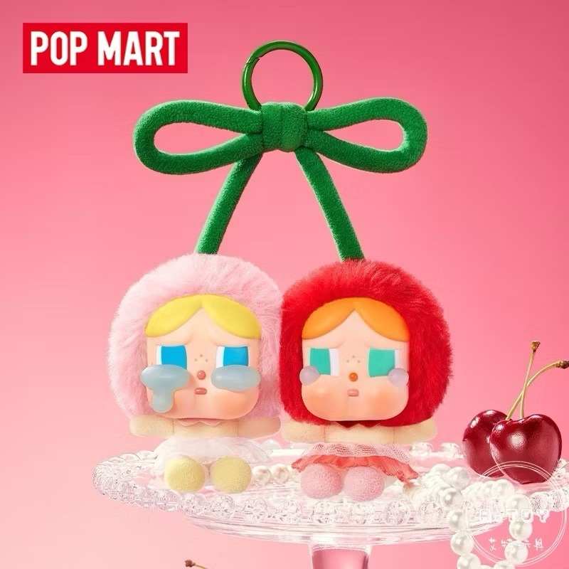 {現貨} POPMART泡泡瑪特 CRYBABY哭娃 愛神的眼淚系列 甜在一起搪膠毛絨吊卡 掛件-細節圖2