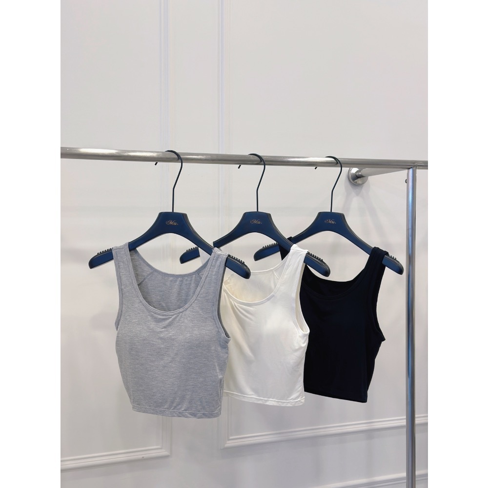 莫代爾▪️寬肩短版背心-細節圖2