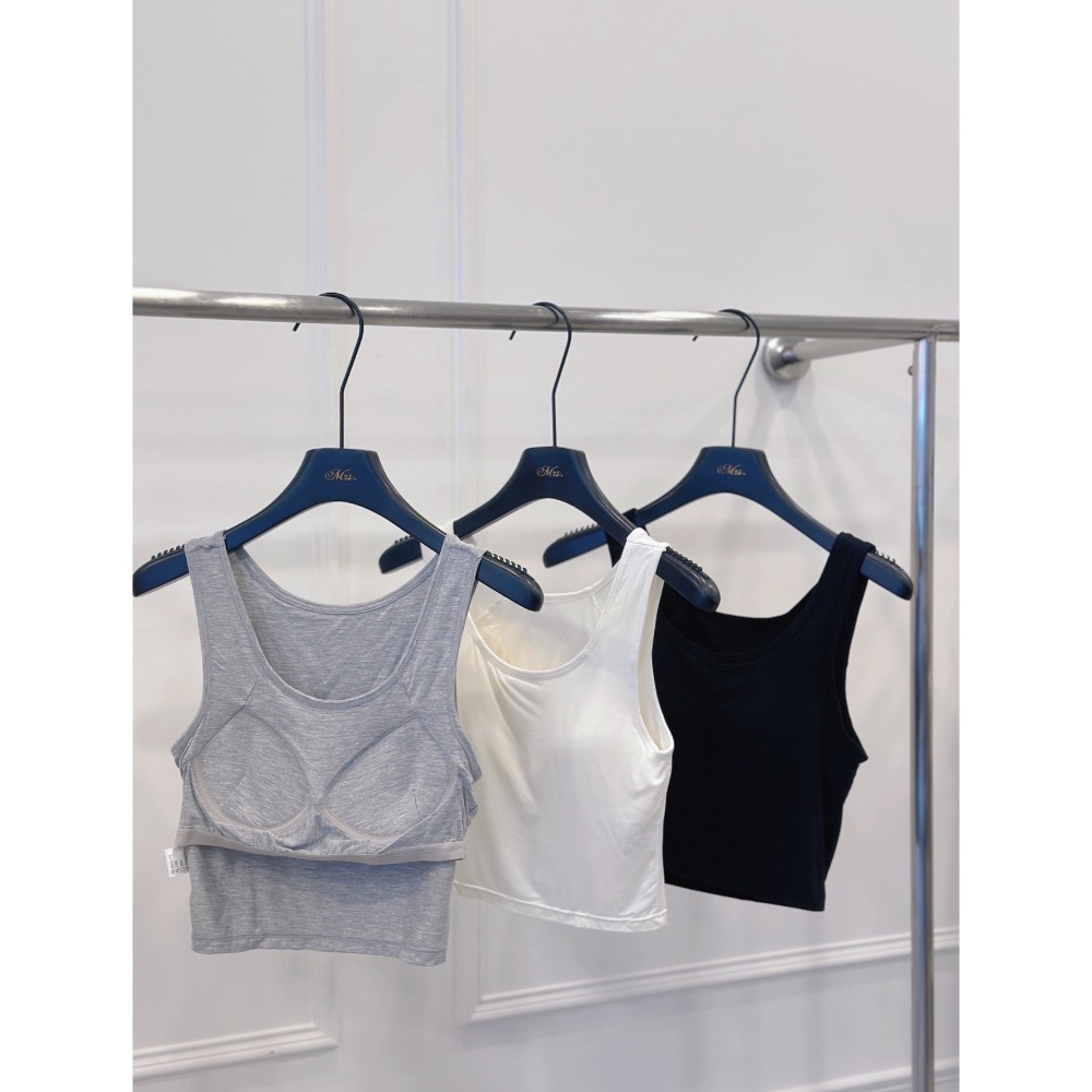 莫代爾▪️寬肩短版背心-細節圖3