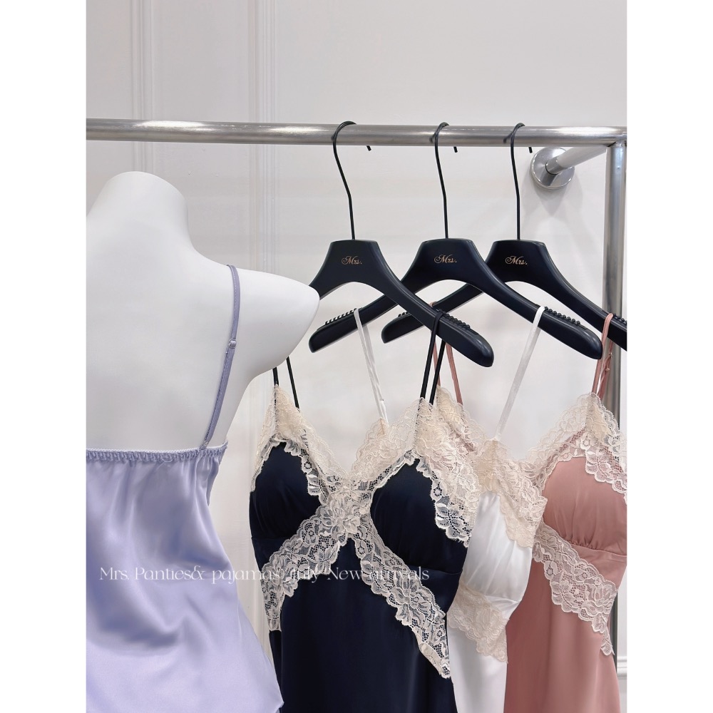 法式蕾絲🪞冰絲胸墊兩件組-細節圖2