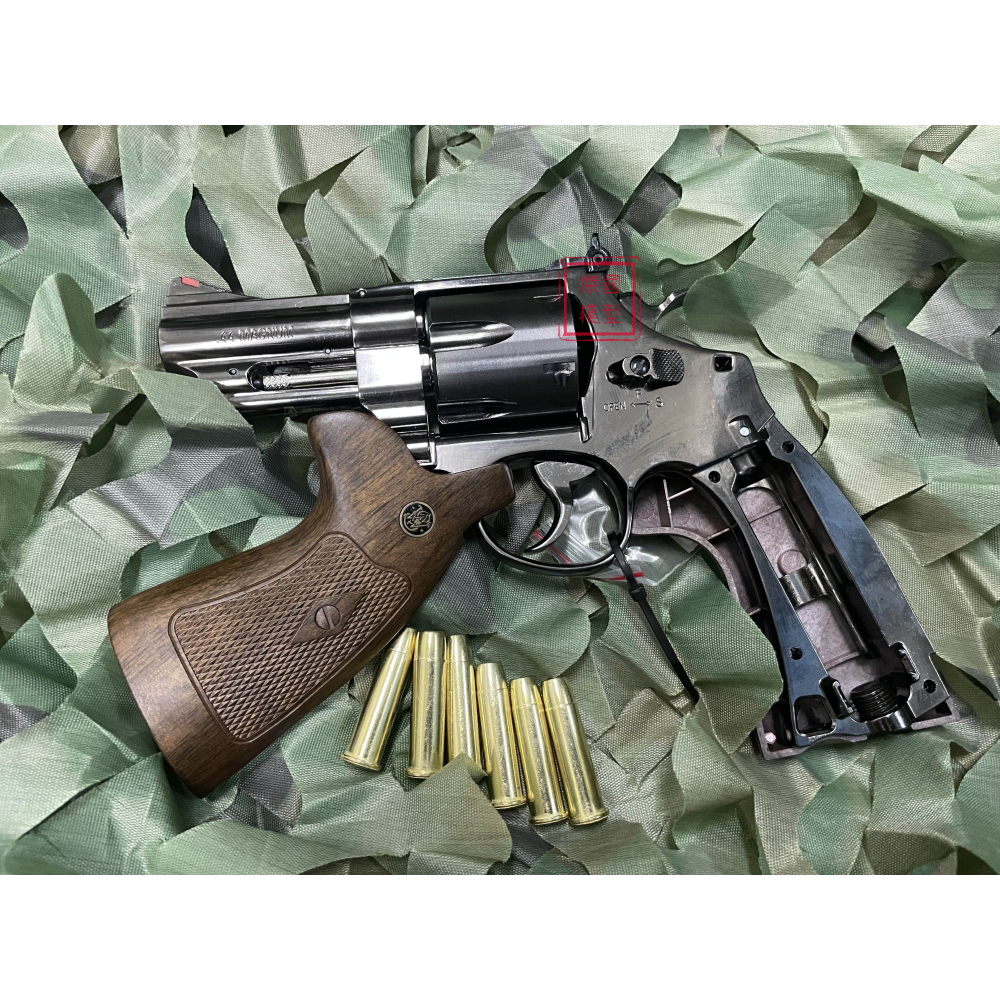 (傑國模型) S&W M629 真槍廠授權刻字 Smith & Wesson CO2 左輪手槍 3吋 鈦黑色-細節圖7