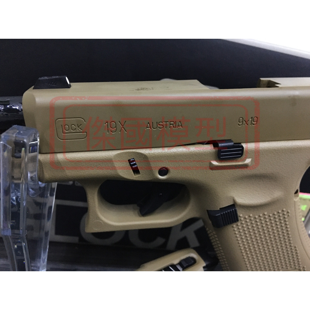 (傑國模型) VFC UMAREX 19X / G19X 授權刻字 金屬滑套 瓦斯手槍 沙色 亞版 6MM BB彈-細節圖6