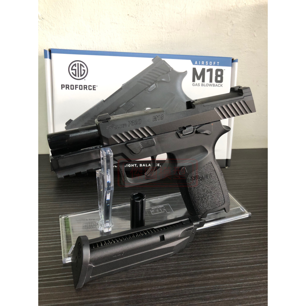 (傑國模型)SIG SAUER P320 M18瓦斯手槍 6mm 黑色 原廠 授權刻字 vfc製造-細節圖3