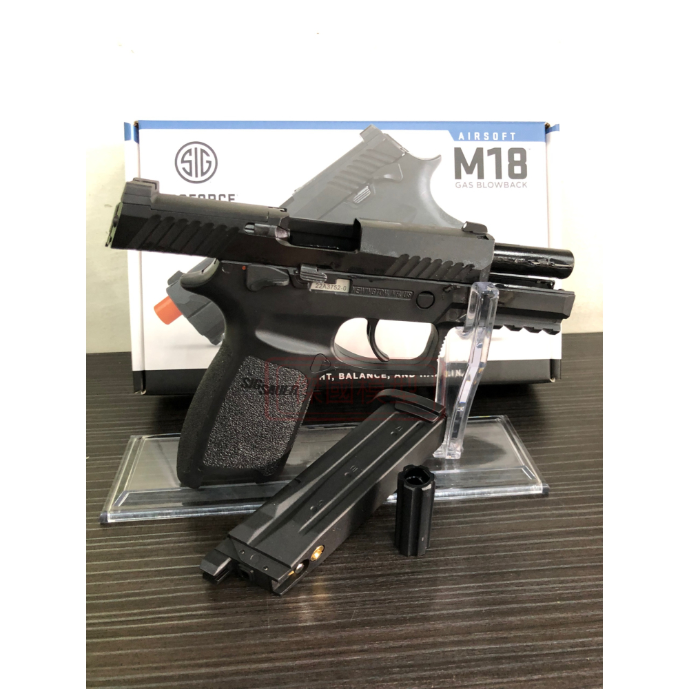(傑國模型)SIG SAUER P320 M18瓦斯手槍 6mm 黑色 原廠 授權刻字 vfc製造-細節圖6
