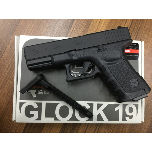 (傑國模型) WG GLOCK G19 刻字授權版 直壓式 6mm 11發 CO2 彈匣 UMAREX BB槍