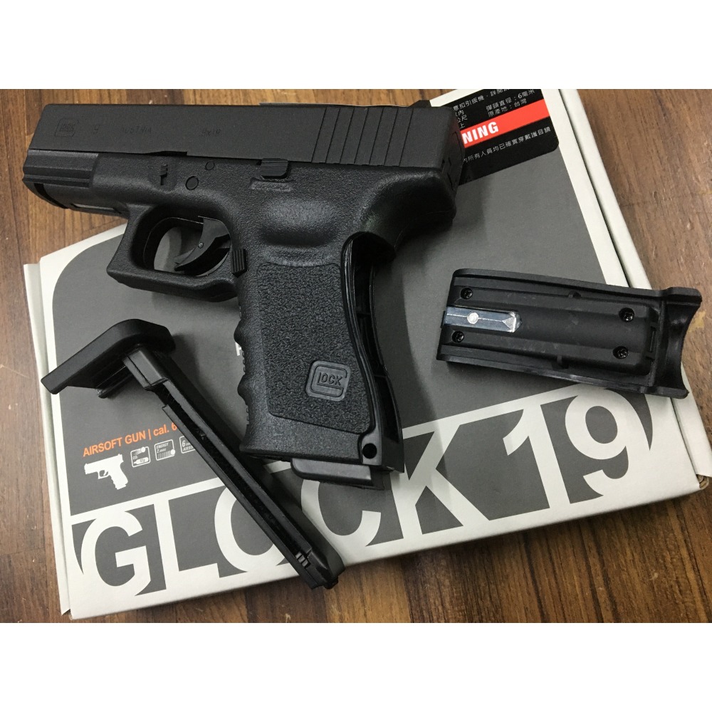 (傑國模型) WG GLOCK G19 刻字授權版 直壓式 6mm 11發 CO2 彈匣 UMAREX BB槍-細節圖2