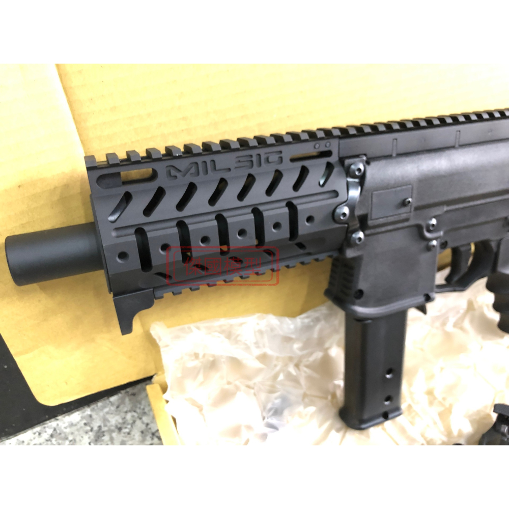 (傑國模型) SMG 17MM PCP 鎮暴槍 雙夾版 執勤單連發版本 含氣瓶整組販售 贈17MM鎮暴彈*1-細節圖2