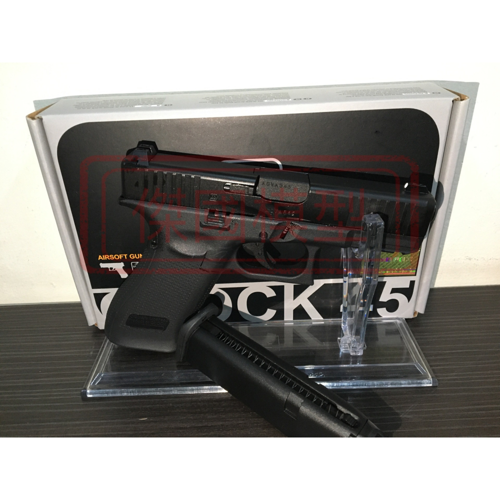 (傑國模型)VFC UMAREX GLOCK G45 授權刻字 金屬滑套 瓦斯手槍 黑色 亞版 6MM BB彈-細節圖5