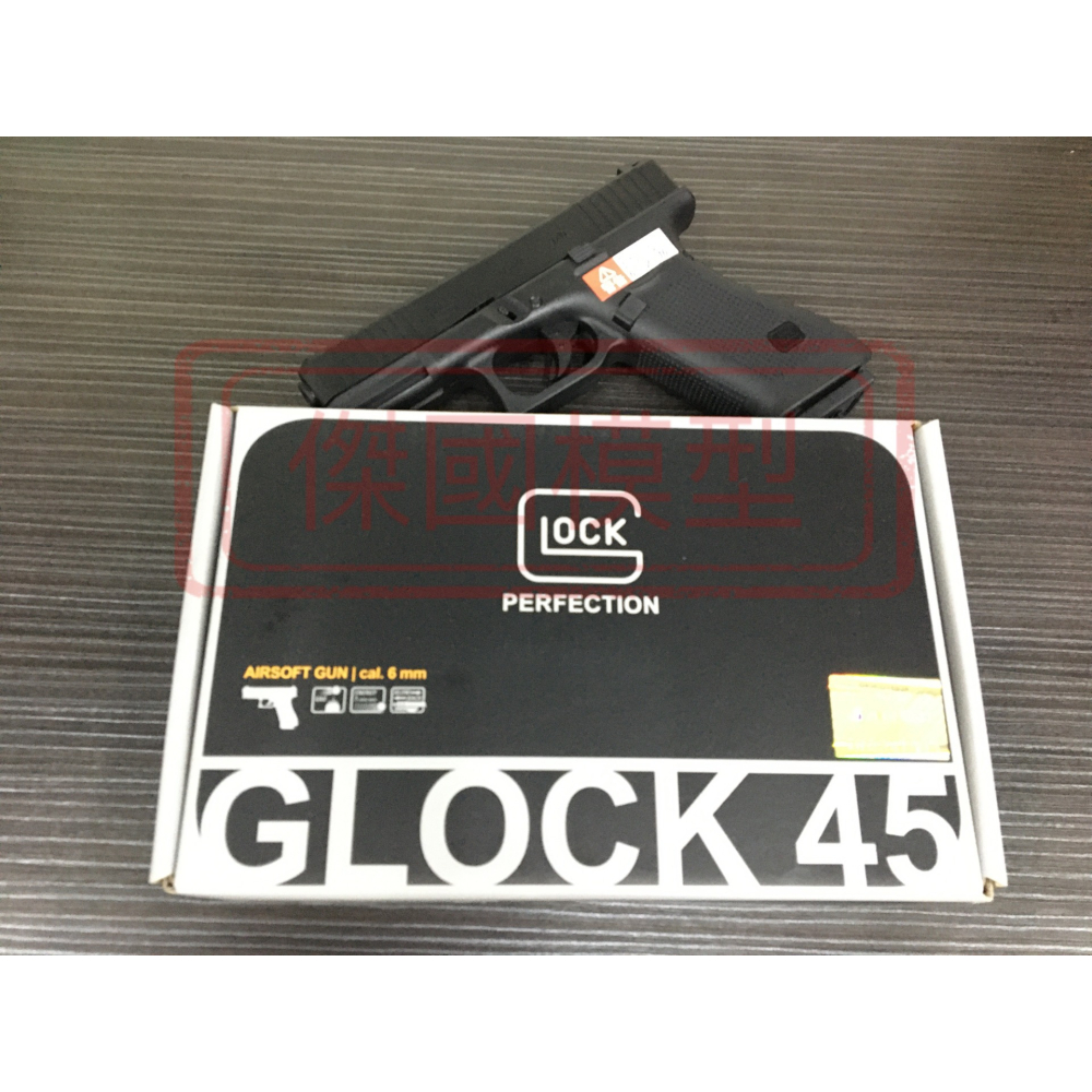 (傑國模型)VFC UMAREX GLOCK G45 授權刻字 金屬滑套 瓦斯手槍 黑色 亞版 6MM BB彈-細節圖8