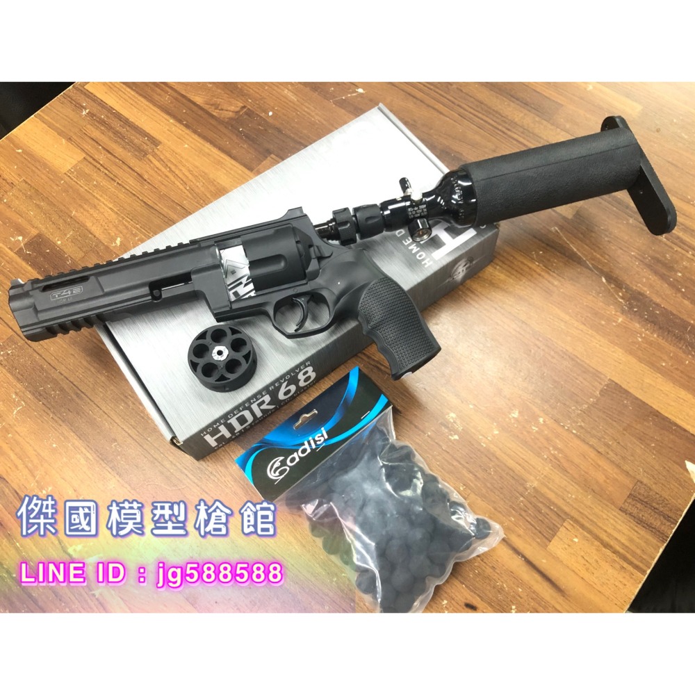 (傑國模型槍館) UMAREX HDR68 T4E 組合版 HPA PCP動力 (可攜動能35J) 防身鎮暴槍 野生動驅-細節圖2