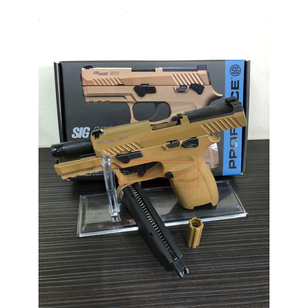 (傑國模型)SIG SAUER P320 M18瓦斯手槍 6mm 沙色 原廠 授權刻字 vfc製造-細節圖5