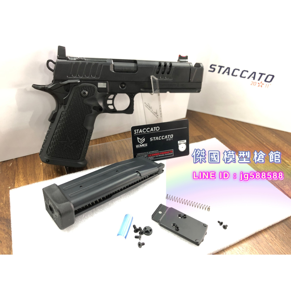 <傑國模型槍館> EMG - STACCATO XC 授權版 2011 GBB 瓦斯手槍（Hi-Capa系統）6MM-細節圖8