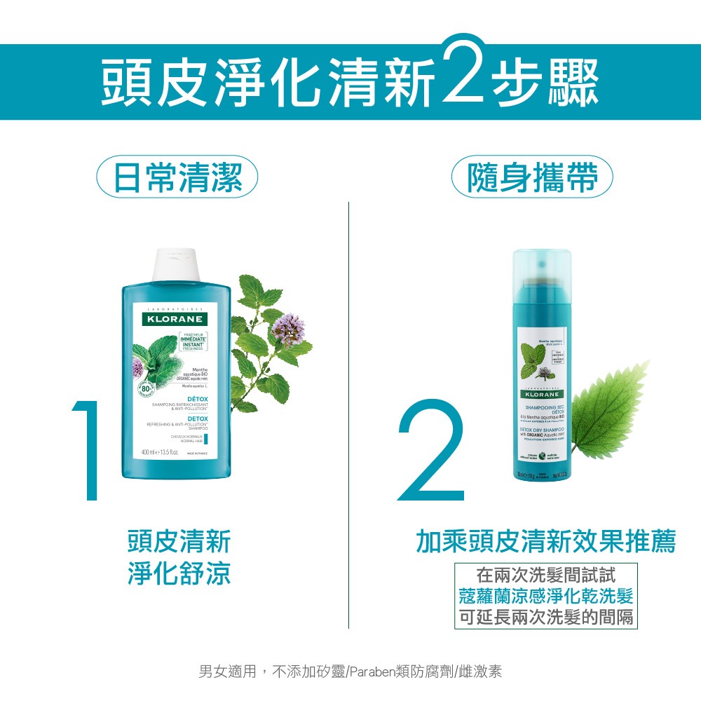 蔻蘿蘭頭皮淨化涼感洗髮精400ml-細節圖3