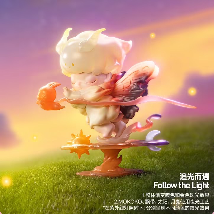 POPMART 泡泡瑪特 尋找MOKOKO系列 確認款 DIMOO追光而遇（拆盒未拆袋-細節圖2