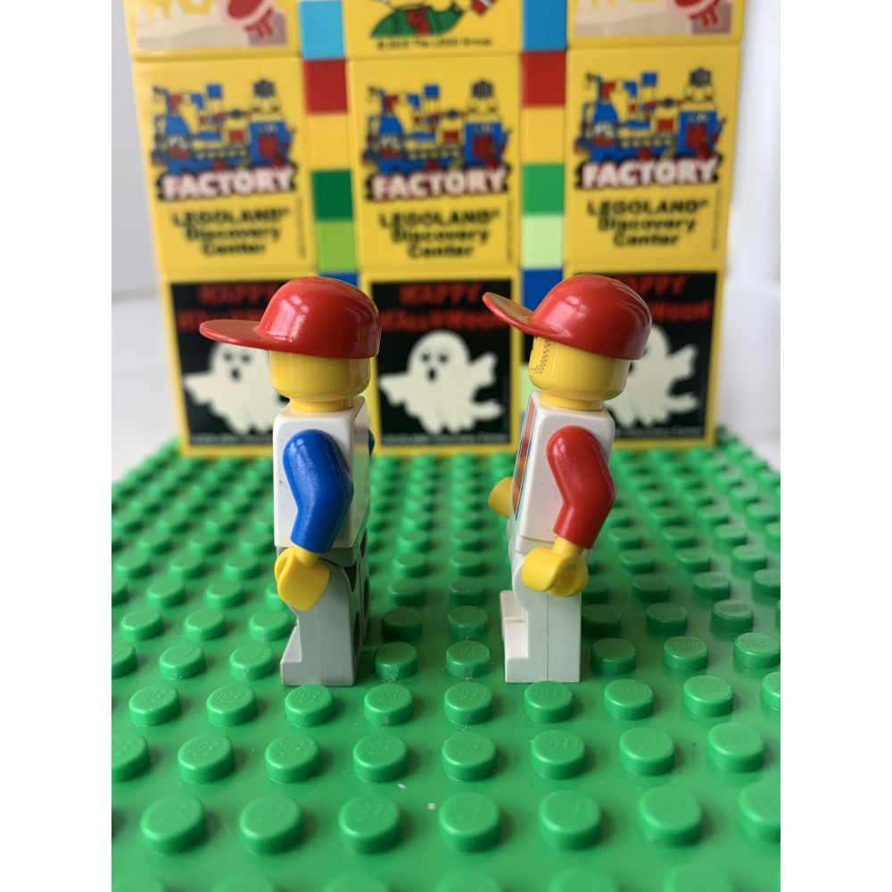 二手 樂高 LEGO 城市 線條衣 足球 人偶兩隻 經典-細節圖4