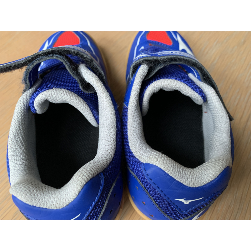 二手 Mizuno 藍色 黏帶 CUBAMBI STAR 兒童 桌球鞋 止滑-細節圖7