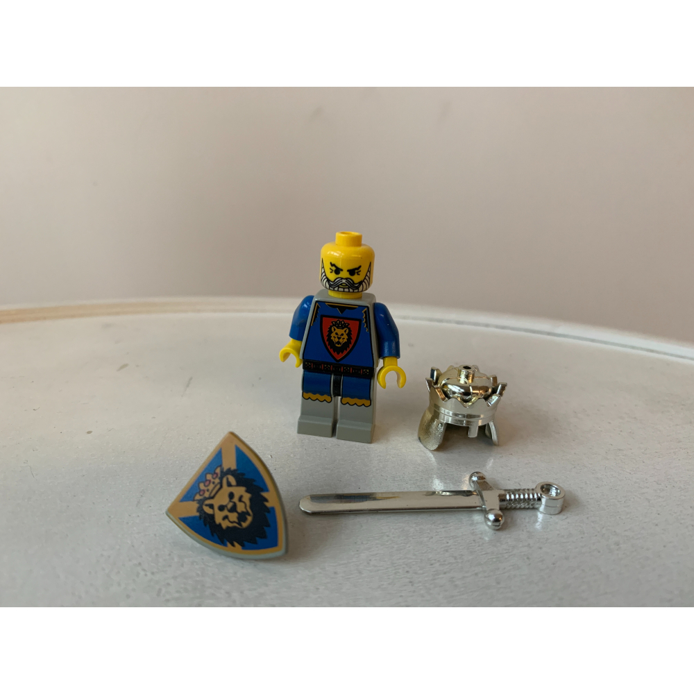 二手 樂高 LEGO 城堡 國王 + 戰馬-細節圖6