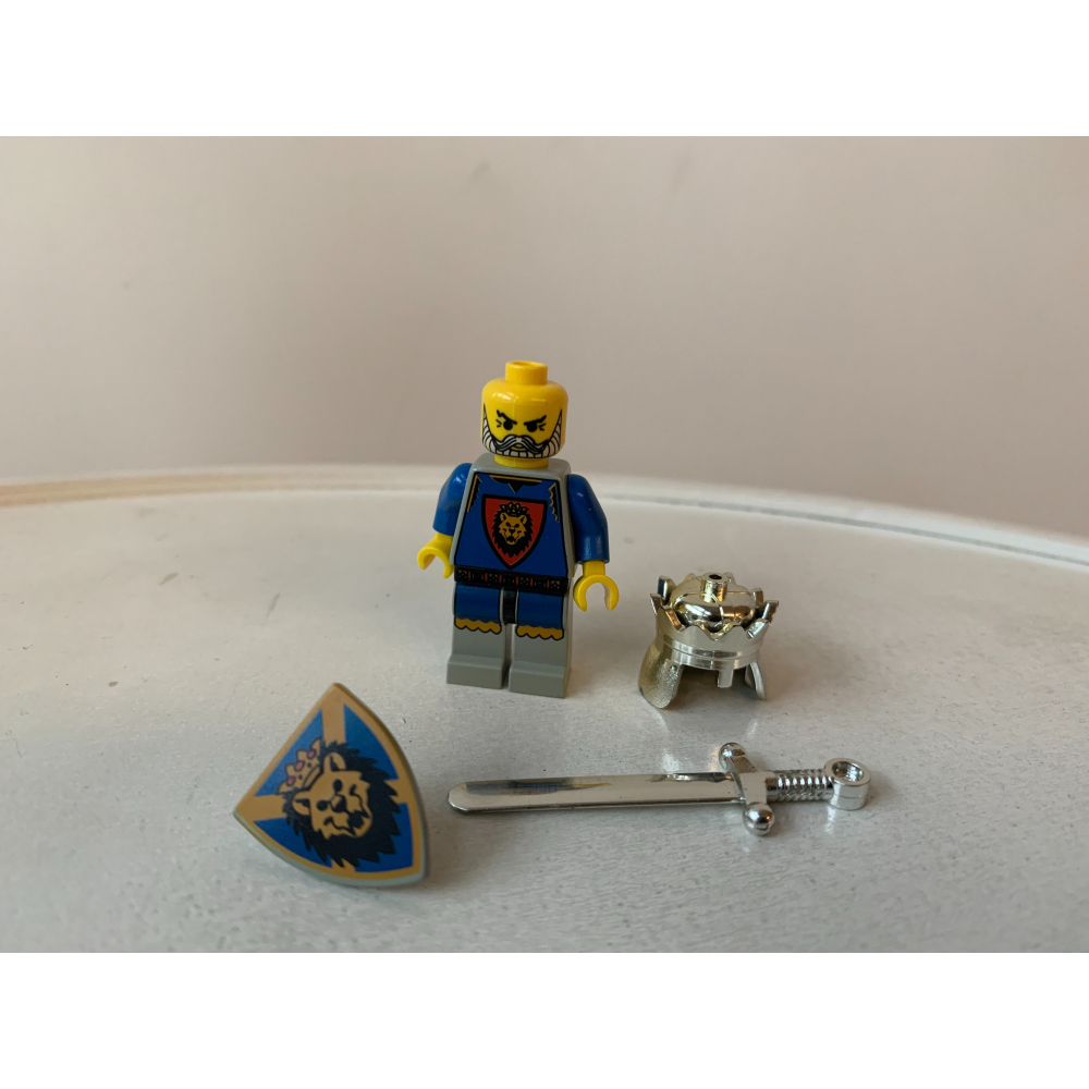 二手 樂高 LEGO 城堡 國王 + 戰馬-細節圖7