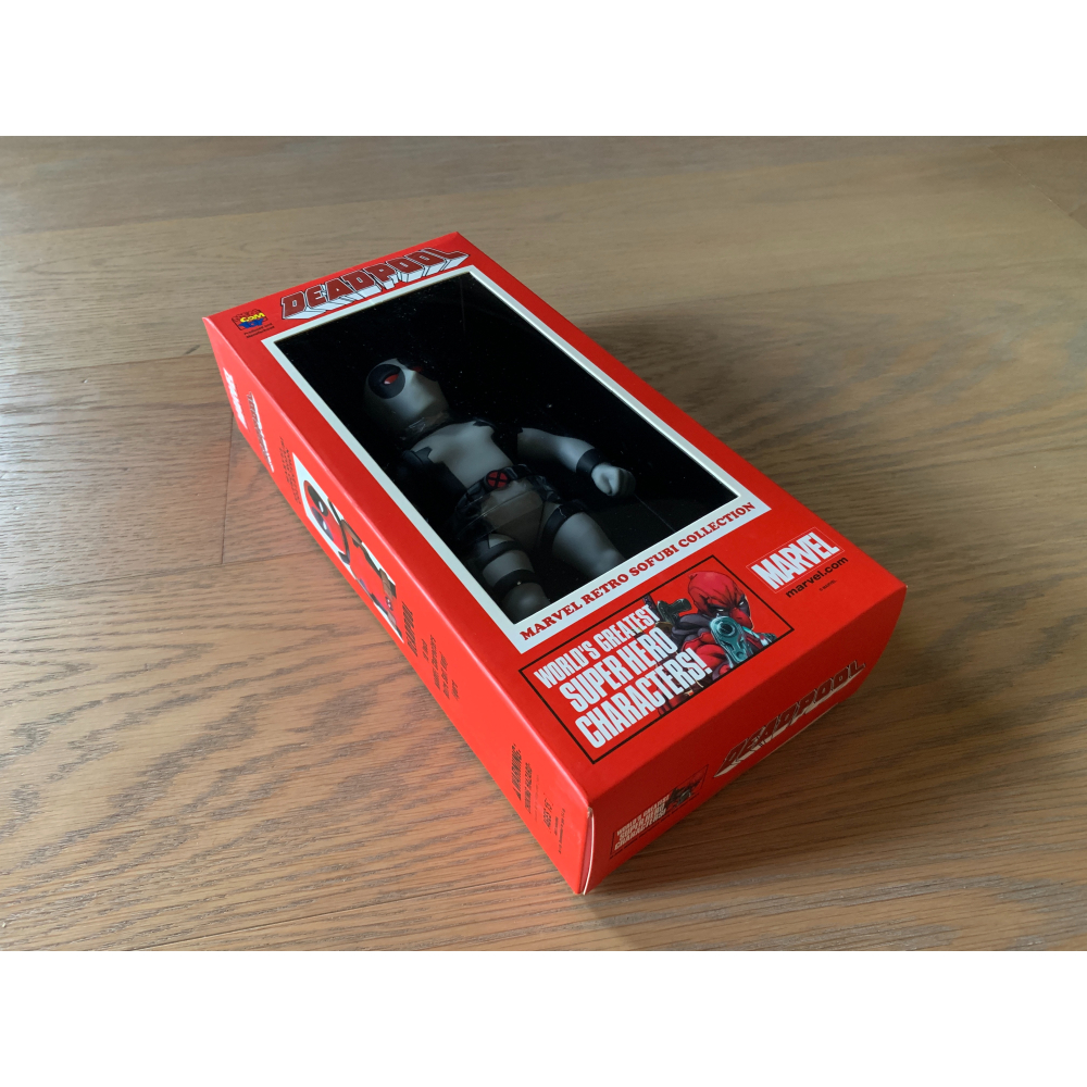 Medicom Toy 漫威 DC 死侍灰 全新未拆封 大型公仔 經典 小盒損-細節圖2