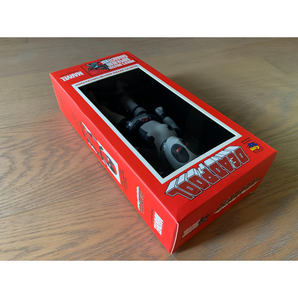 Medicom Toy 漫威 DC 死侍灰 全新未拆封 大型公仔 經典 小盒損-細節圖3