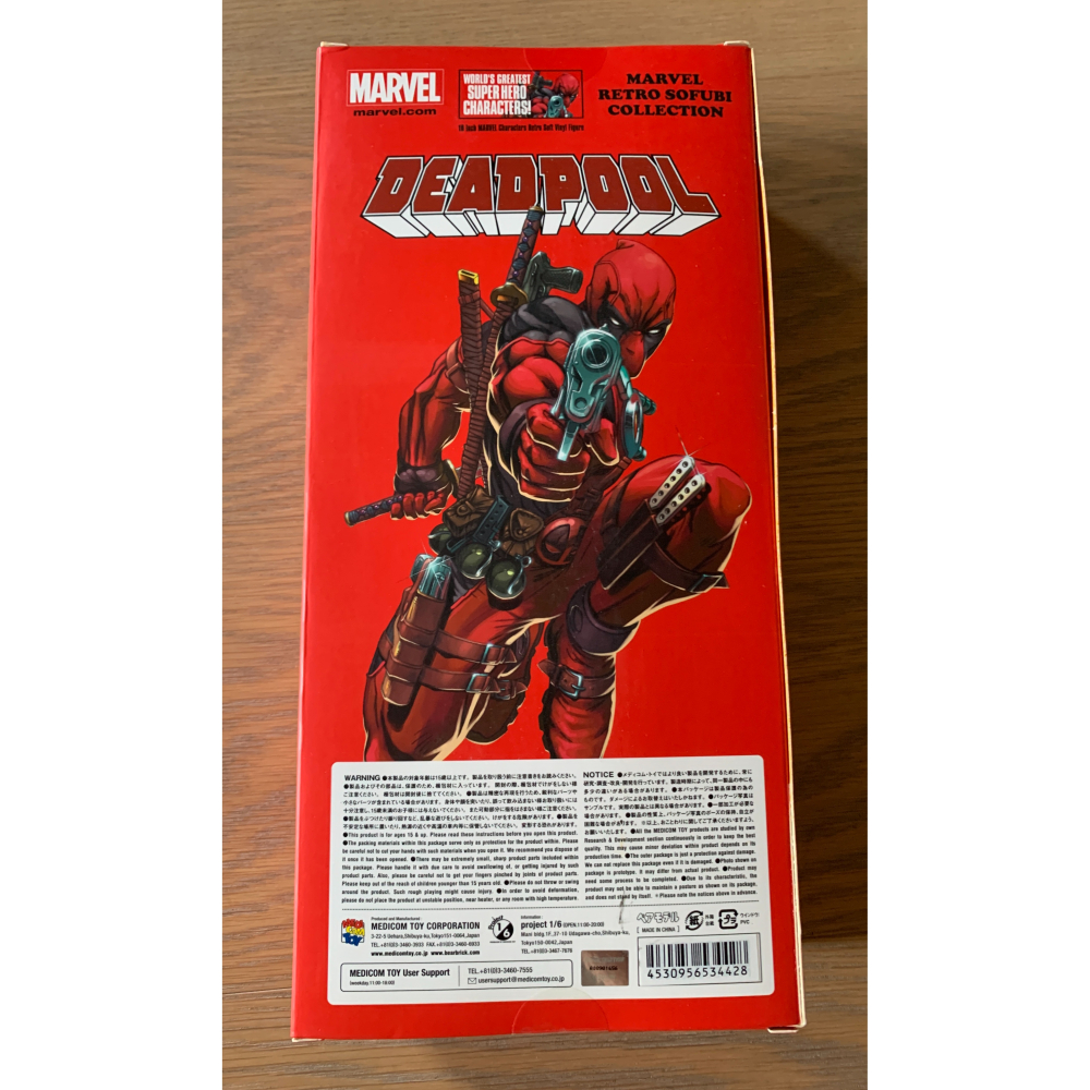 Medicom Toy 漫威 DC 死侍灰 全新未拆封 大型公仔 經典 小盒損-細節圖6