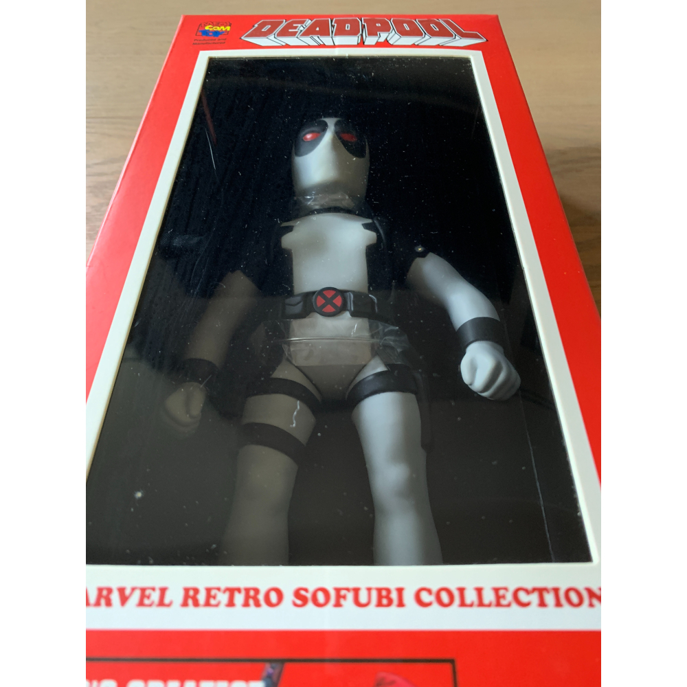 Medicom Toy 漫威 DC 死侍灰 全新未拆封 大型公仔 經典 小盒損-細節圖8