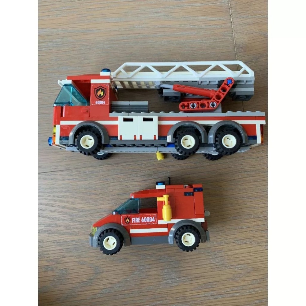 二手 樂高 LEGO 城市 消防 消防局 消防隊 消防員 60004-細節圖5