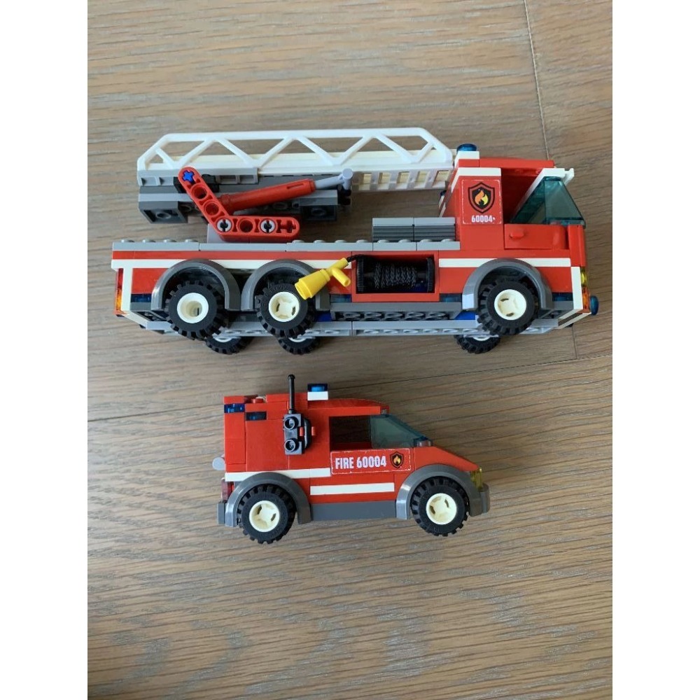 二手 樂高 LEGO 城市 消防 消防局 消防隊 消防員 60004-細節圖6
