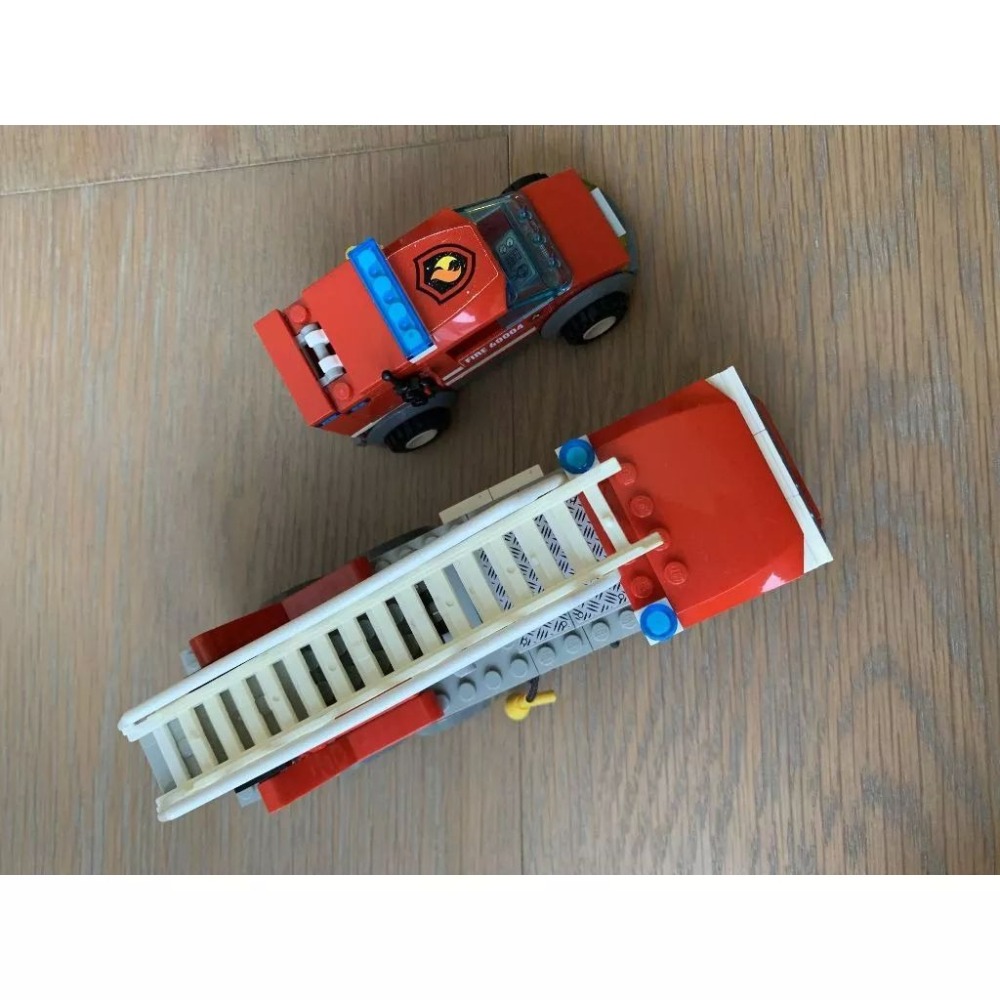 二手 樂高 LEGO 城市 消防 消防局 消防隊 消防員 60004-細節圖7