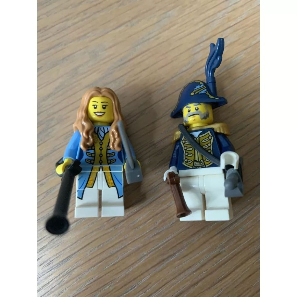 二手 樂高 LEGO 海盜 海盜 官兵 總督 艦長 船長 將軍 女兒 70412-細節圖3