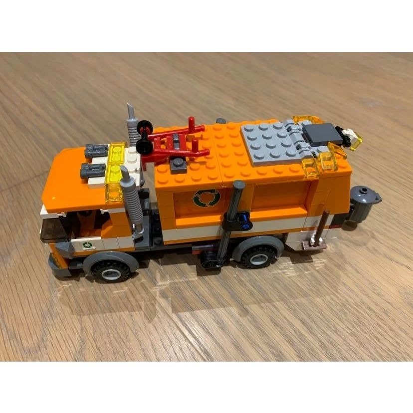 二手 樂高 LEGO 城市 7991 垃圾車 環保車 無人偶-細節圖2