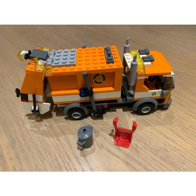 二手 樂高 LEGO 城市 7991 垃圾車 環保車 無人偶-細節圖3