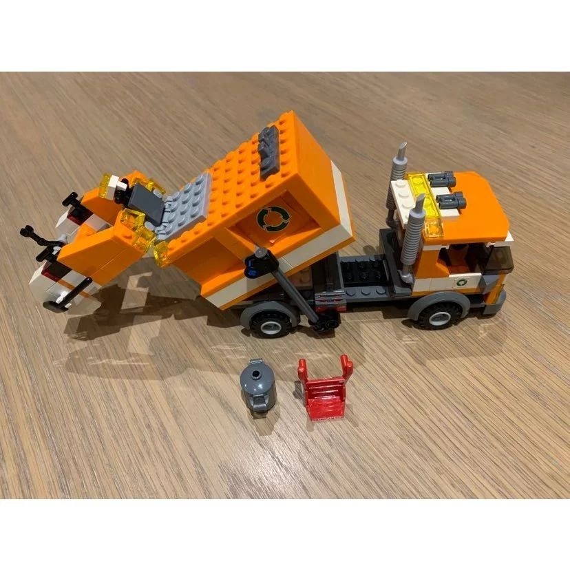 二手 樂高 LEGO 城市 7991 垃圾車 環保車 無人偶-細節圖5